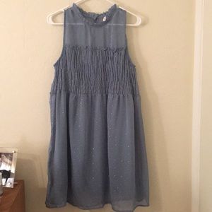 Xhilaration Blue Dress w/ Silver Accents
